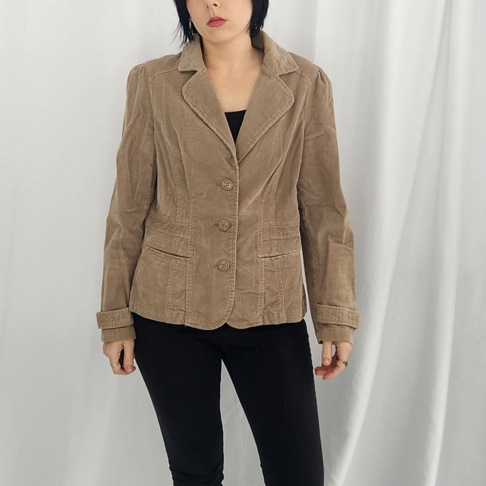 St John's Bay Tan Corduroy Shacket